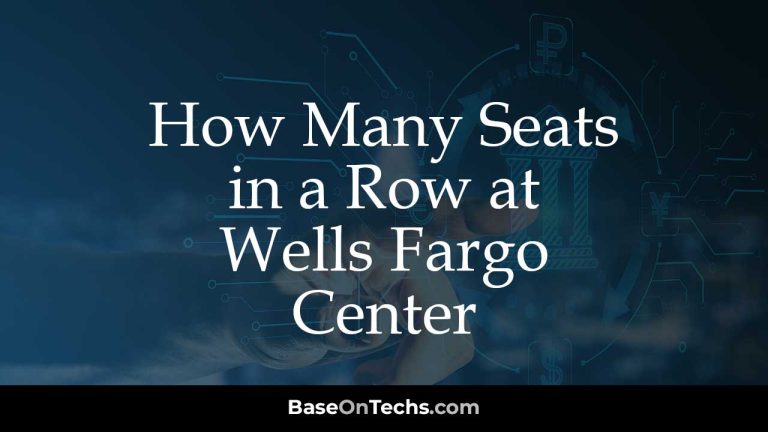 How Many Seats in a Row at Wells Fargo Center