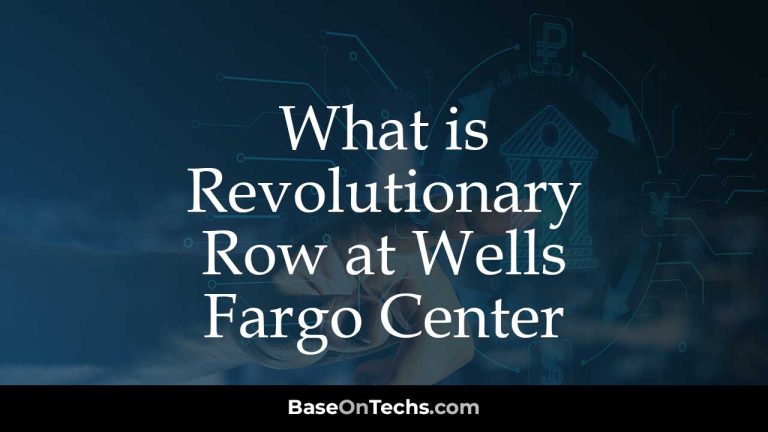 What is Revolutionary Row at Wells Fargo Center?