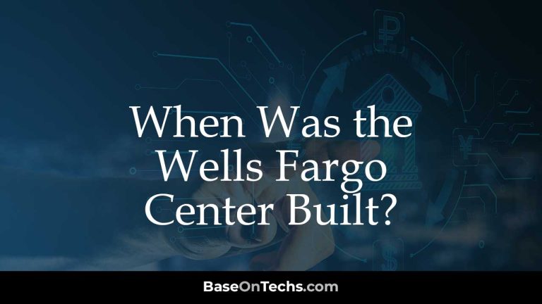 When Was the Wells Fargo Center Built?
